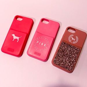 V.S. Pink Lot Silicone iPhone 6/7/8 Cases